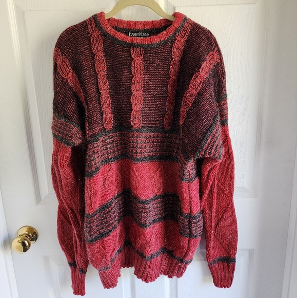 Harry Rosen Wool And Mohair Grandpa Sweater Sz L - Picture 1 of 8